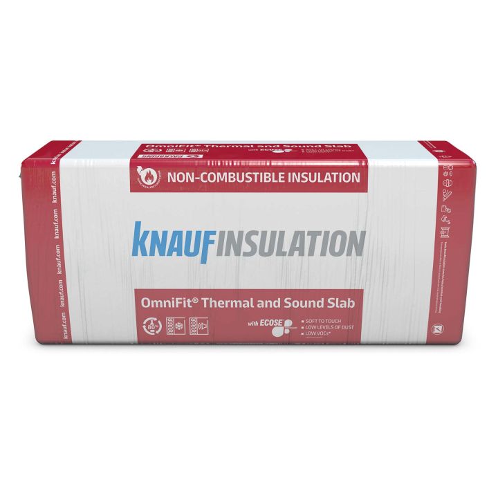 50mm Knauf Thermal & Sound Slab - 1200mm x 600mm - 6 Slabs (8.64m2/Pack)