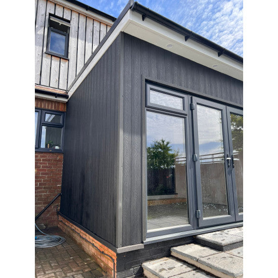 ClickClad Composite Cladding Board 3.6m - CHARCOAL