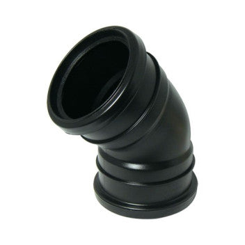 110mm / 4" SOIL DOUBLE-SOCKET 45DEG BEND