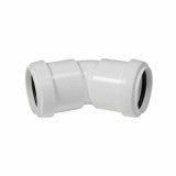 FloPlast Push-Fit Obtuse Bend 45 degree White 40mm