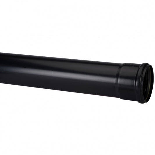 110mm Black Soil Pipe 3m Single Socket