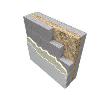 Kanuf Dritherm within the cavity of a block wall