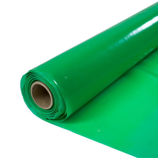 125mu - Green Tint Polythene Vapour Barrier Building 2.5m x 50m