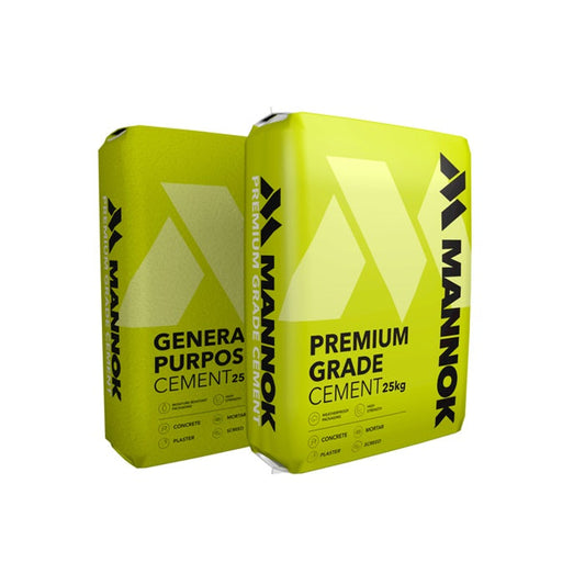 Mannok Premium Grade Cement 25kg (Plastic Bag)
