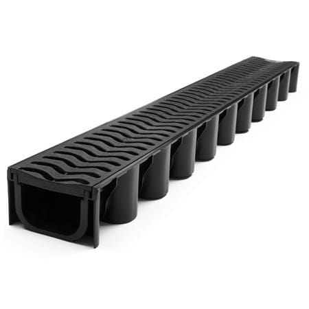 Polydrain Domestic Drainage Channel A15 - 1000mm x 129mm x 79mm