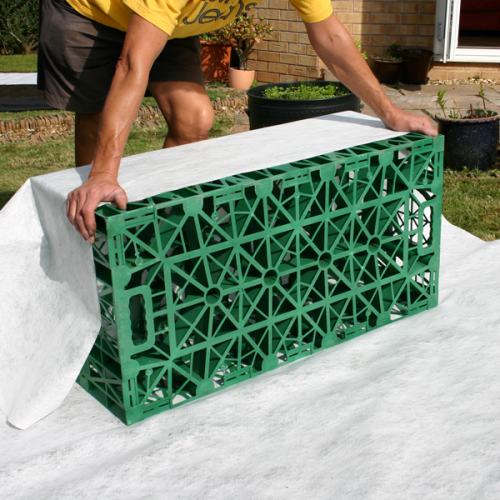 Soakaway Kit - 6m³ (30 x Hydrocell Crates & 100m² Stratacheck Non-Woven Geotextile)