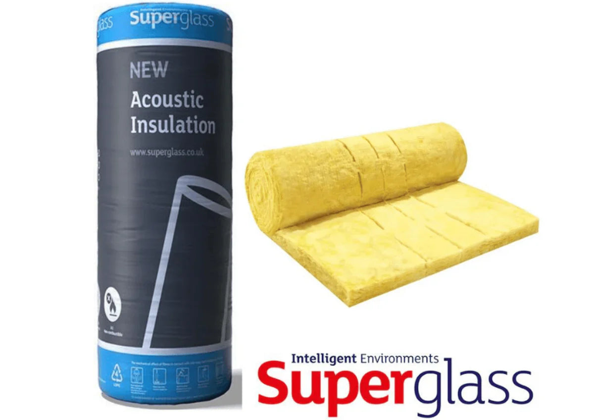 100mm Superglass Multi Acoustic Roll 1200mm x 10.1m - (12.12m2/Pack)