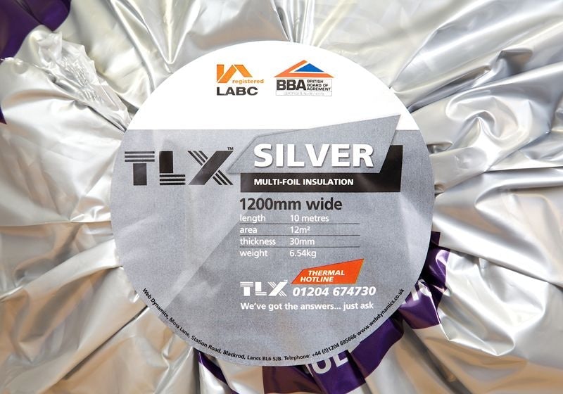 TLX Insulation - TLX Silver 1.2 X 10m (12m2) Roll