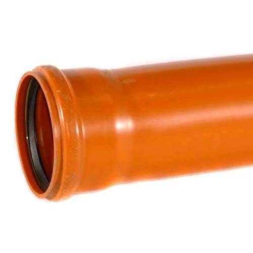 160mm Underground Drainage Pipe 3m Single Socket