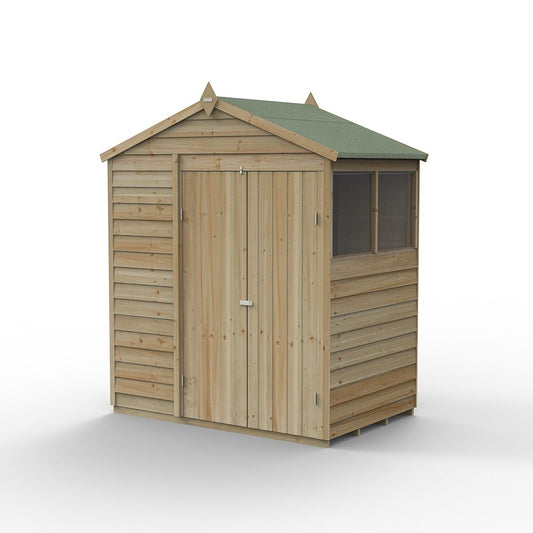 4LIFE Apex Shed - Double Door - 2 Windows - 6 x 4 ft