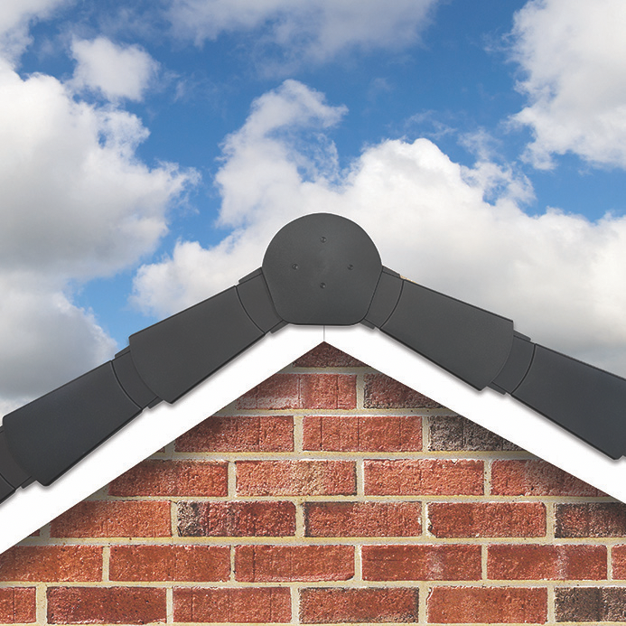 Triangle Ridge Cap Easy-trim - Dry Fix Ridge Caps – Shire Building Supplies