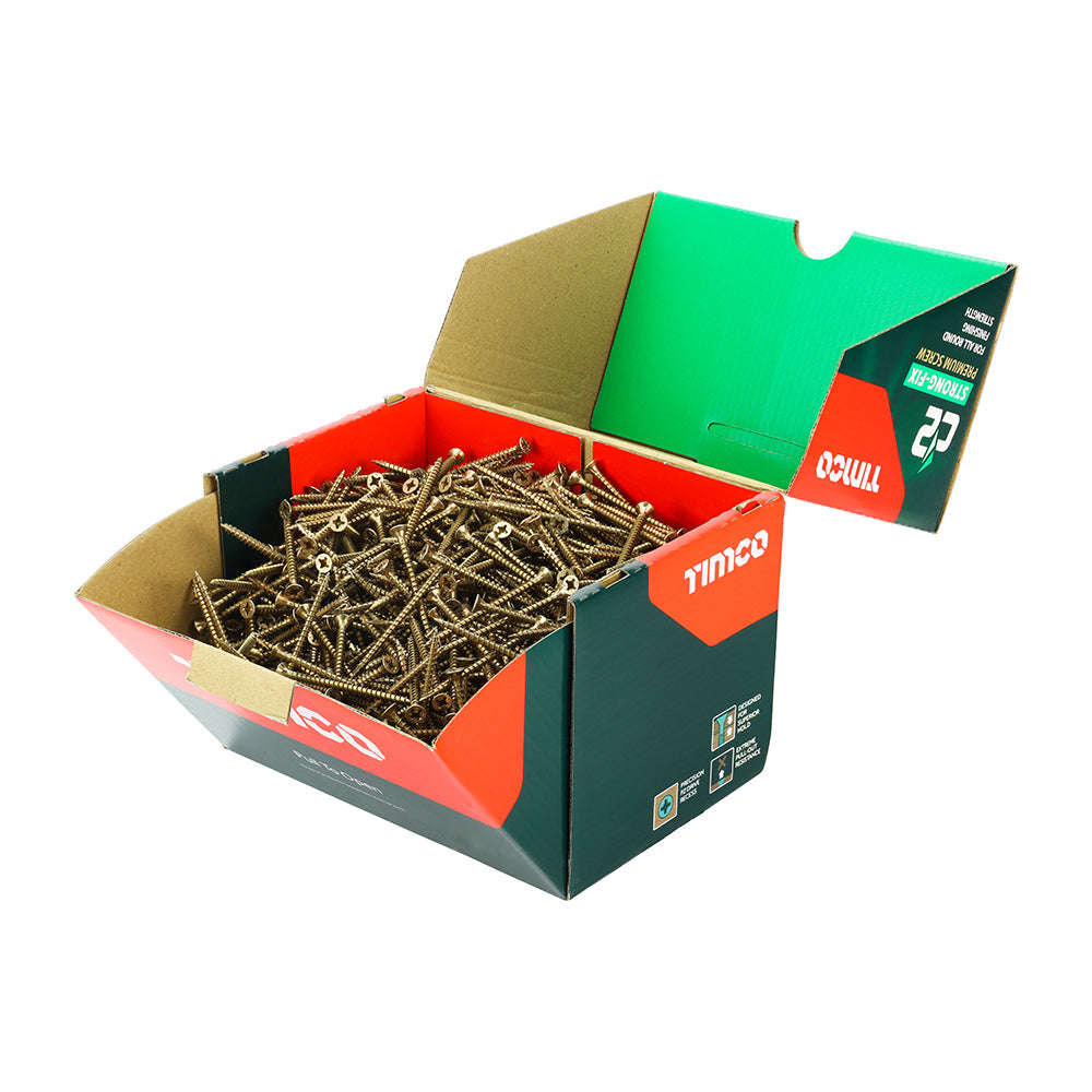 TIMCO - C2 Strong-Fix - PZ - Double Countersunk - Twin-Cut - Yellow - Industry Pack
