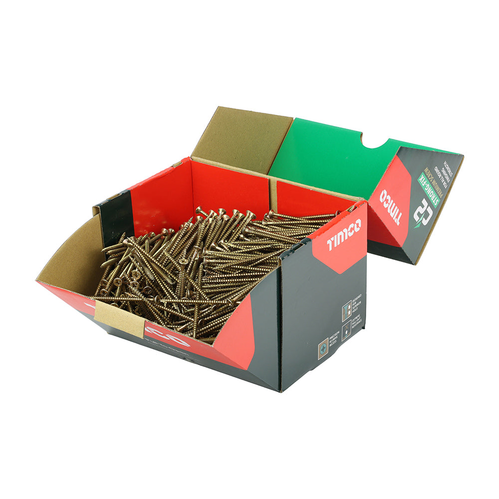 TIMCO - C2 Strong-Fix - PZ - Double Countersunk - Twin-Cut - Yellow - Industry Pack