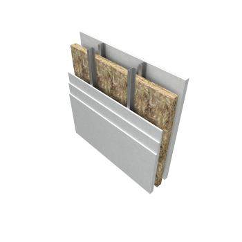 wall application using knauf acoustic roll 