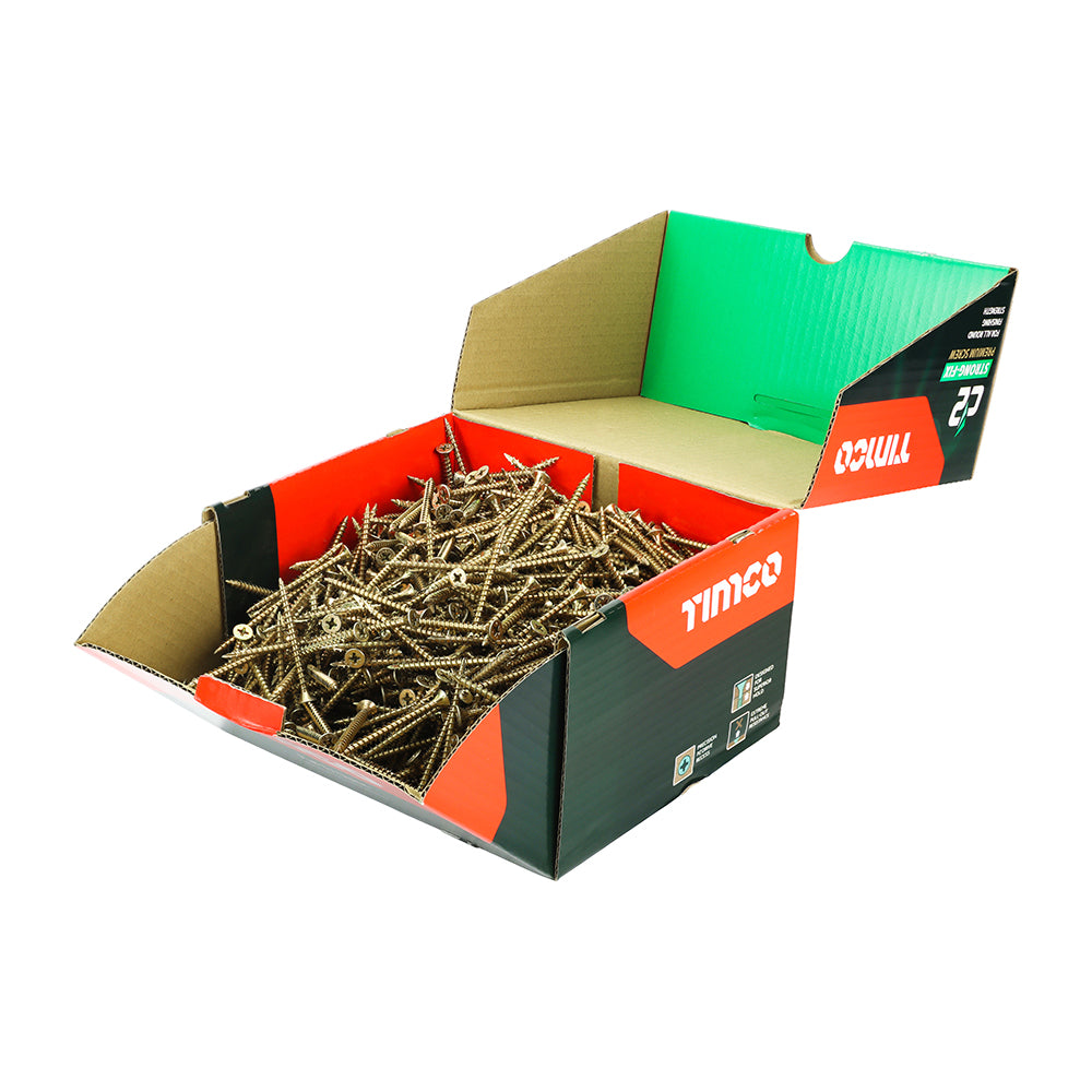 TIMCO - C2 Strong-Fix - PZ - Double Countersunk - Twin-Cut - Yellow - Industry Pack