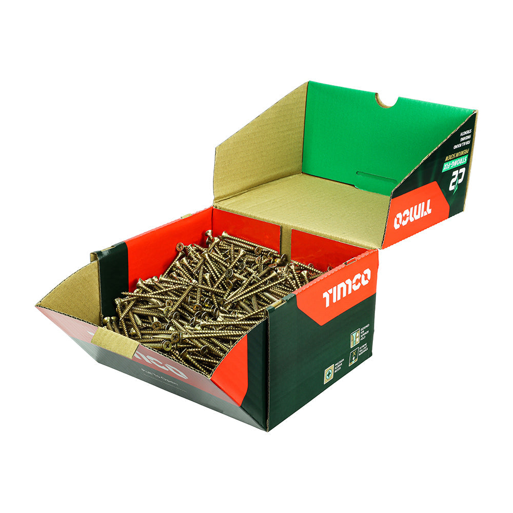 TIMCO - C2 Strong-Fix - PZ - Double Countersunk - Twin-Cut - Yellow - Industry Pack