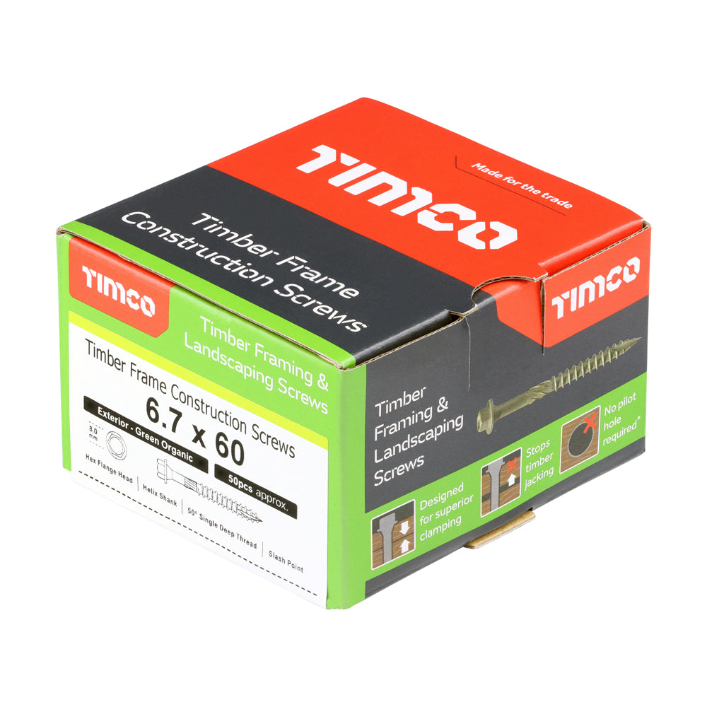 Timcob TIMCO - Timber Frame Construction & Landscaping Screws - Hex - Exterio ...