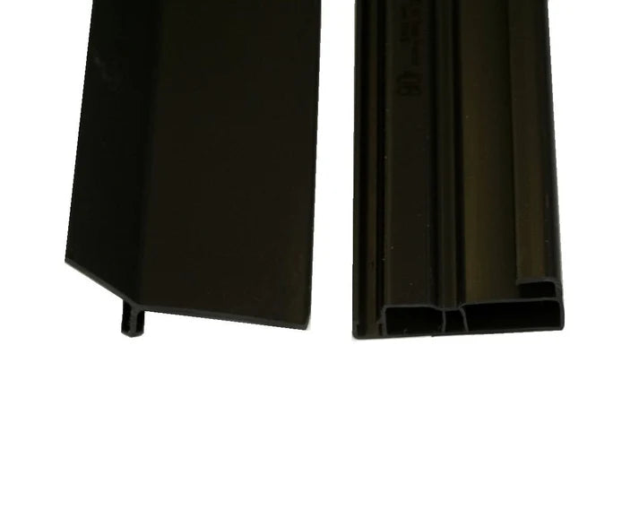 PERMAROOF PVC GUTTER TRIM 2.5m (BLACK)