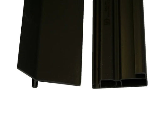 PERMAROOF PVC GUTTER TRIM 2.5m (BLACK)