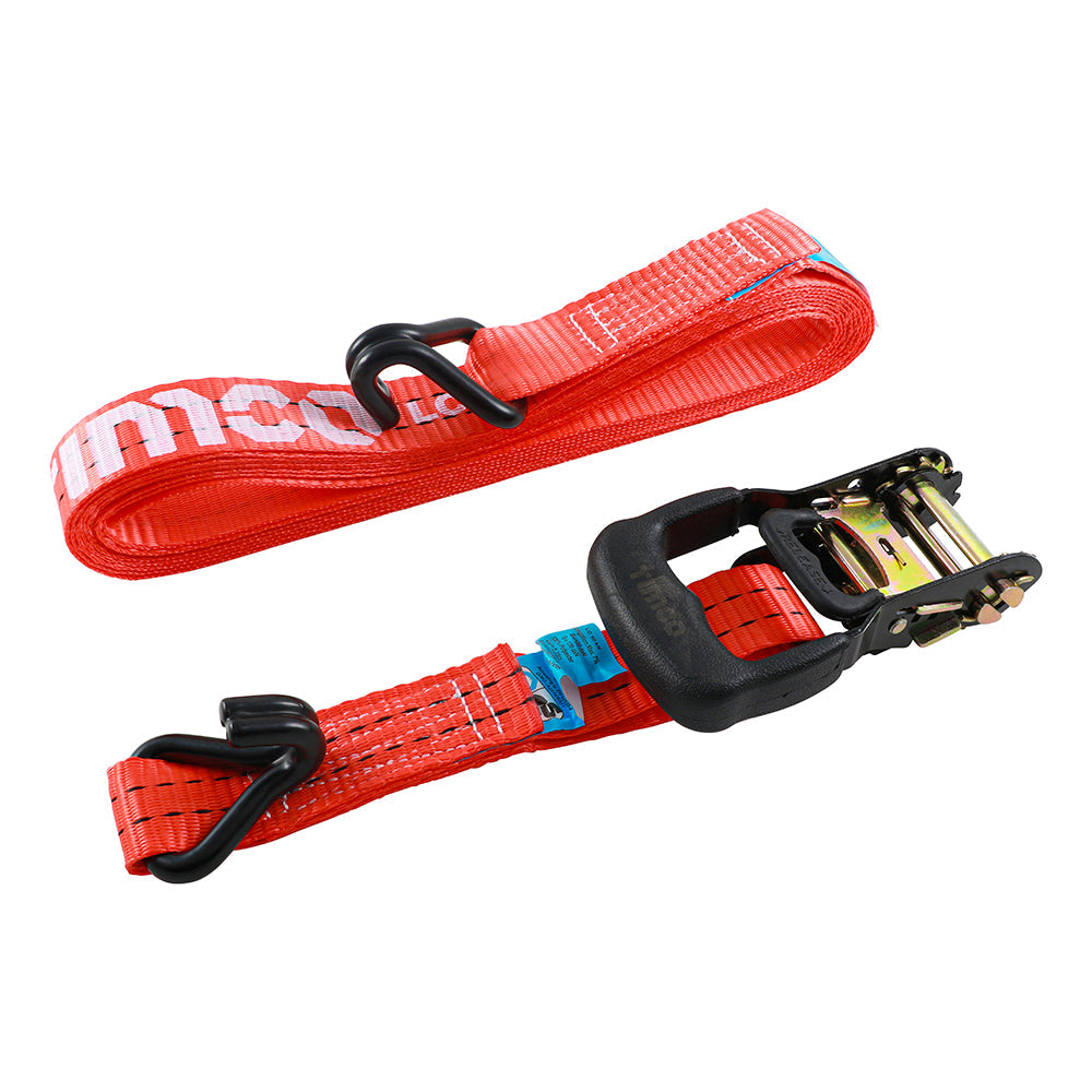 Ratchet Straps - J Hook - Commercial Duty - 6m x 35mm (2 Straps/Pack)