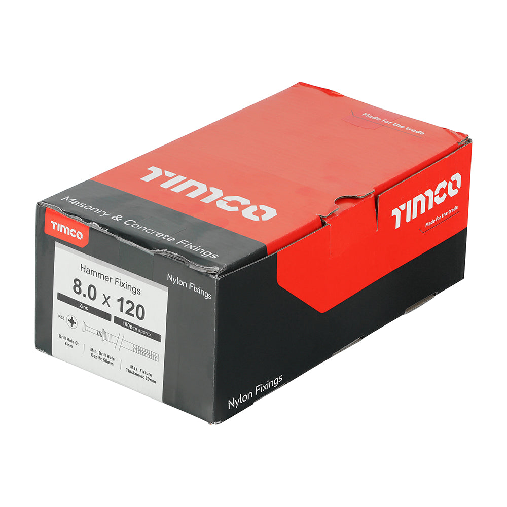 TIMCO - Nylon Hammer Fixings - PZ - Zinc