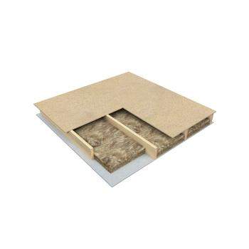 floor application using knauf acoustic roll 