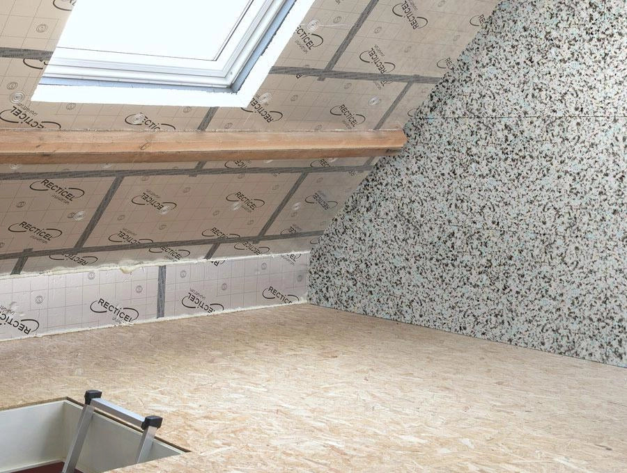 25mm Recticel PIR Insulation Board - 1200mm x 600mm (Pack of 4 - 2.88m2) For use in Roofs, Walls & Floors