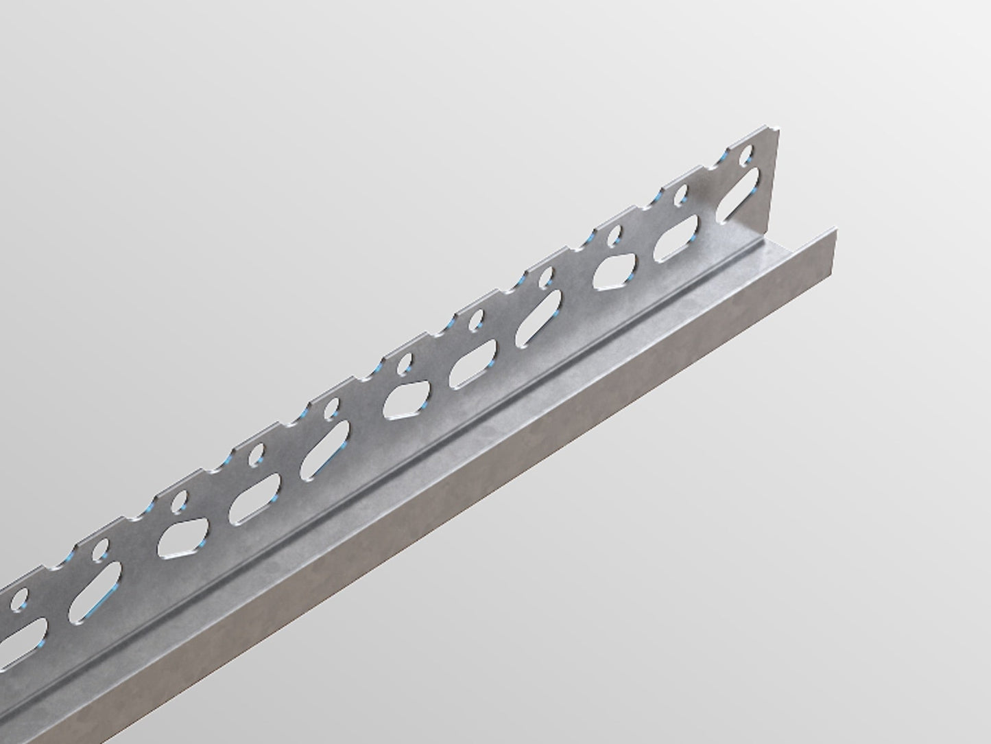 Drylining Beads A bead to reinforce the edges of plasterboard which can be fixed on either with the perforated flange on the face of the board