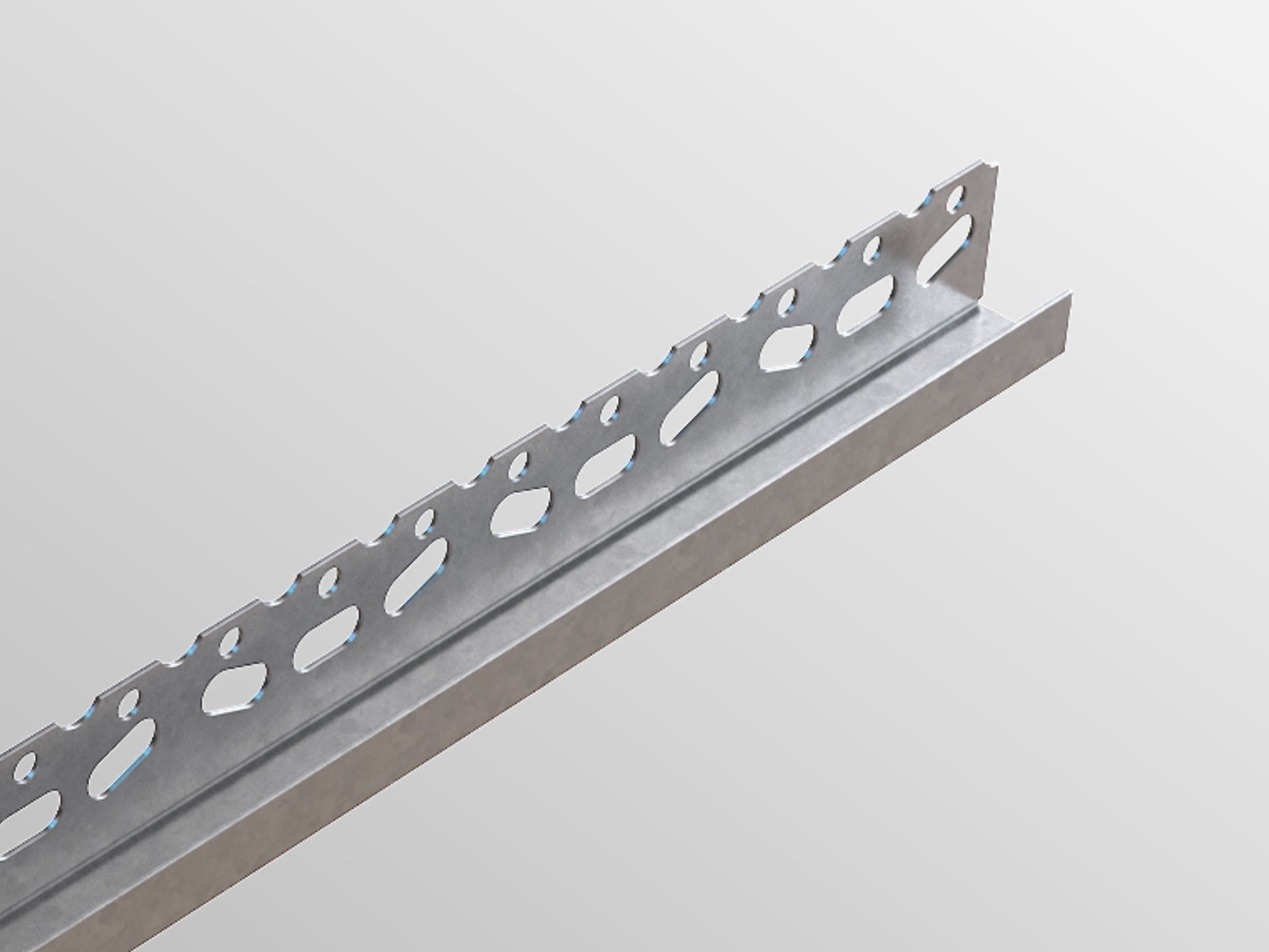 Drylining Beads A bead to reinforce the edges of plasterboard which can be fixed on either with the perforated flange on the face of the board