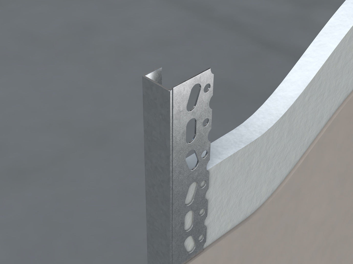 GEB Galvanised Plasterboard Edge Bead - 15mm x 3m Pack of 50