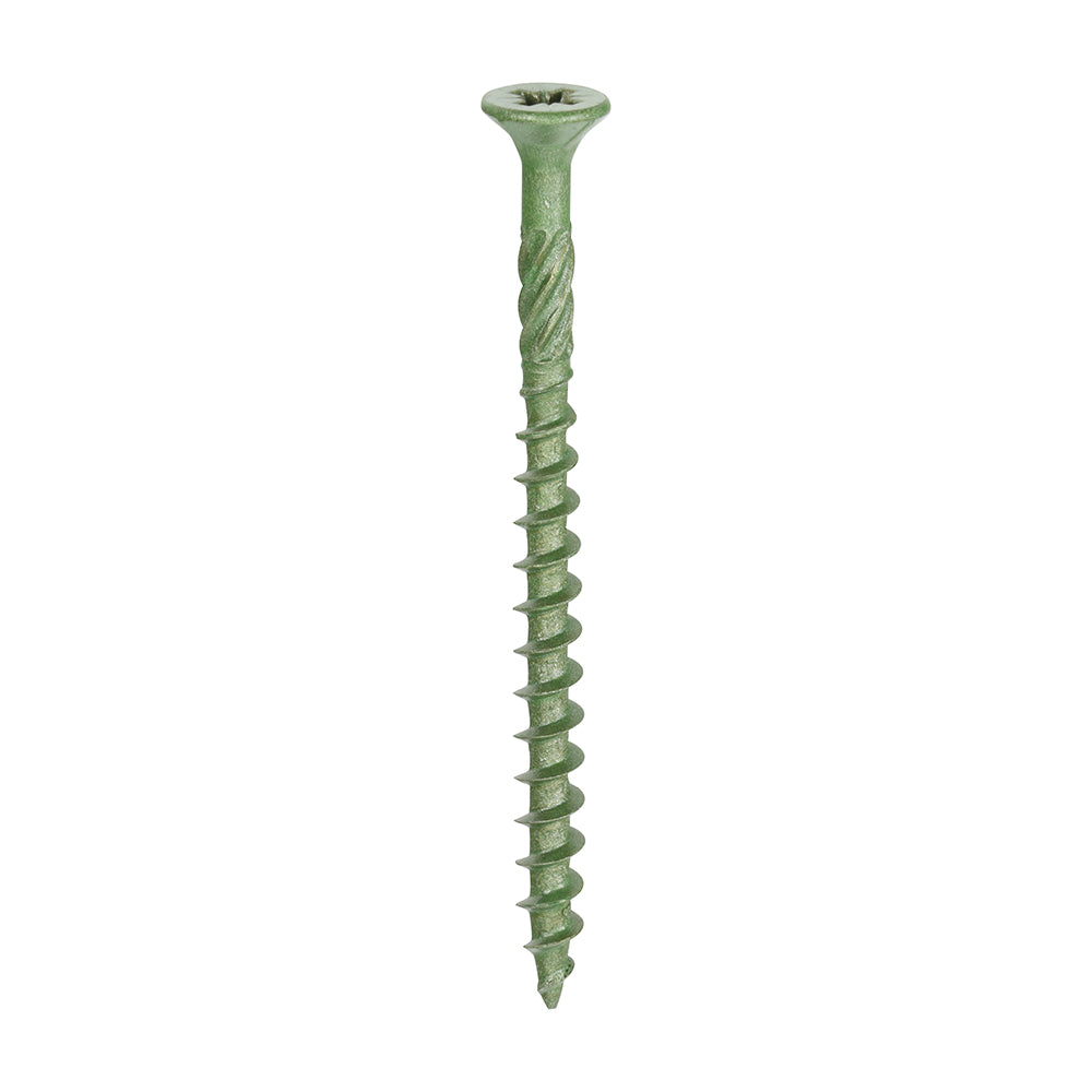 Timco C2 Deck-Fix - TX - Countersunk with Ribs - Twin-Cut - Green 4.5 x 65 Decking Screw (Tub of 250)