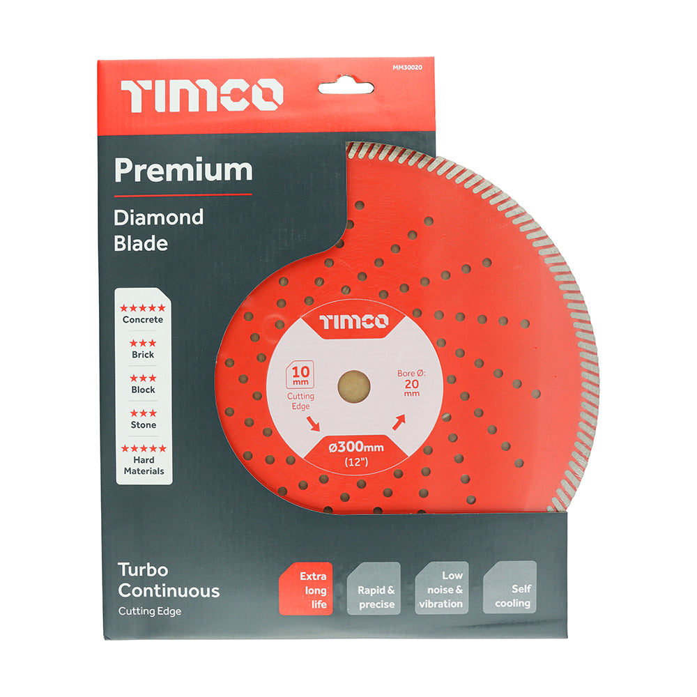 Premium Diamond Blade - Turbo Continuous - 300mm