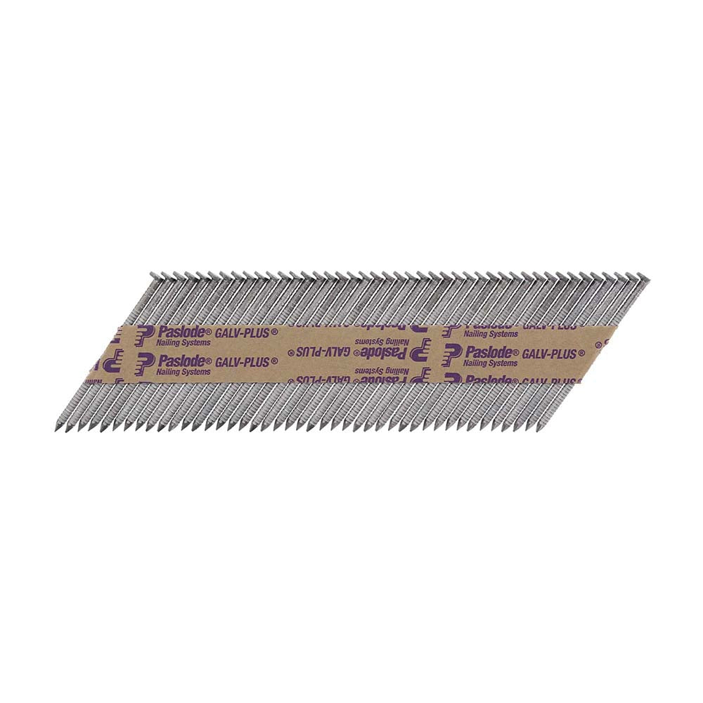 Paslode IM350+ 2.8 x 63mm/3CFC - Nails & Fuel Cells Trade Pack - Ring Shank - Galvanised+