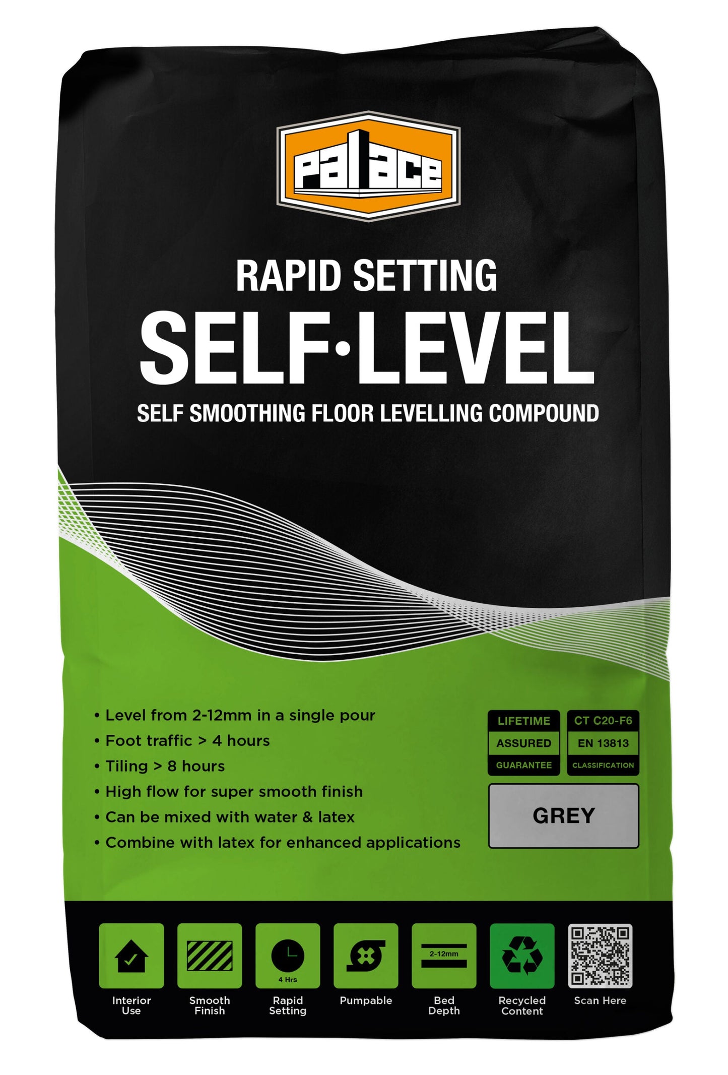Rapid Setting Self-Level Floor Levelling Compound 20Kg (2-12mm)