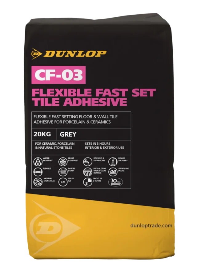 Dunlop CF-03 Fast Set Tile Adhesive - 20Kg