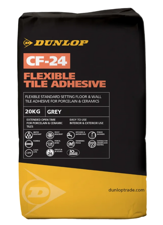Dunlop CF-24 Flexible Tile Adhesive - 20Kg
