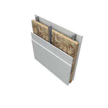 wall application using knauf acoustic roll 