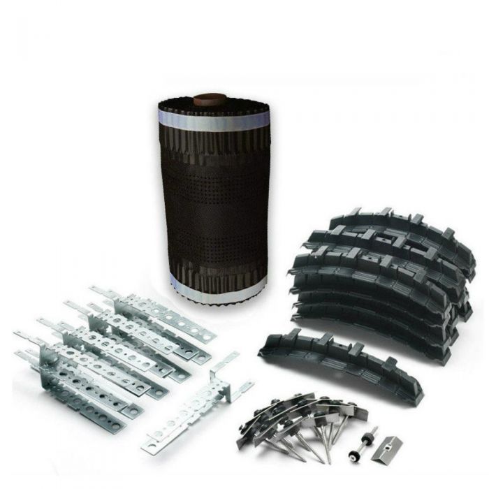Manthorpe - Roll Out Vent Universal Dry Ridge System 6m - Black