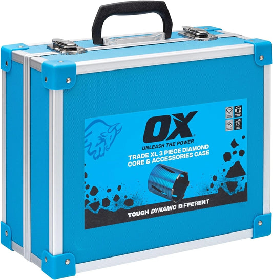 OX Spectrum Trade 3 Piece Diamond Core Drill Bit & Accessories Set