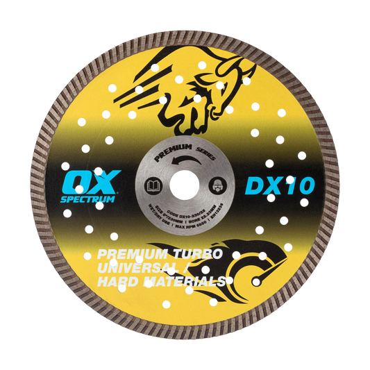 OX Premium Diamond Blade - Universal/Hard - 230/22.23mm