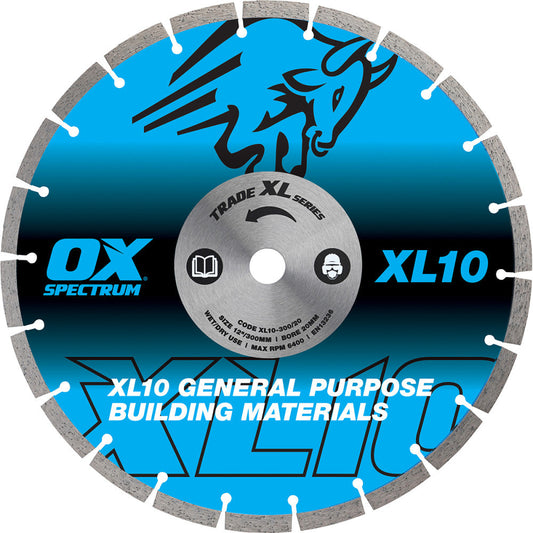 OX Trade XL-10 Segmented Diamond Blade - General Purpose - 300/20mm